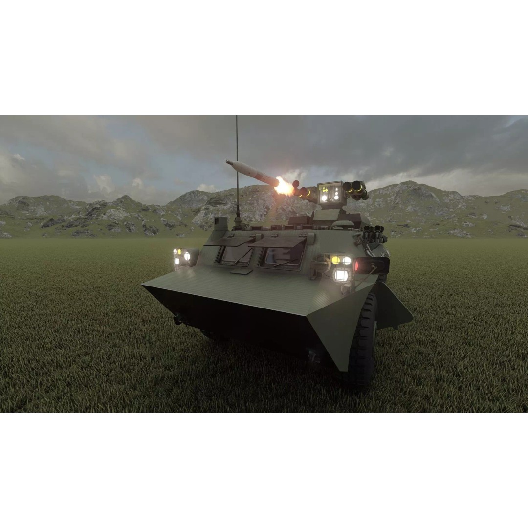 WZ550 4x4 3D Model – Military Vehicle with Textures, FBX, OBJ - View 38