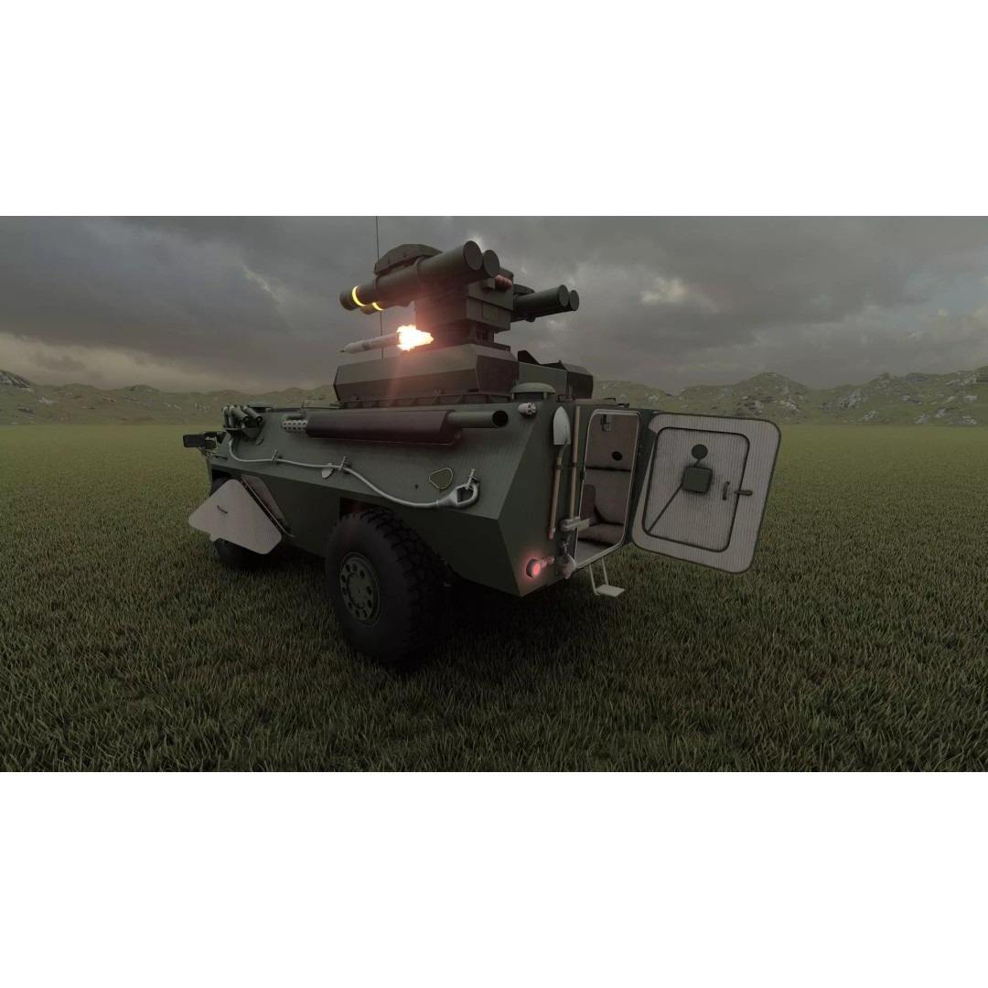 WZ550 4x4 3D Model – Military Vehicle with Textures, FBX, OBJ - View 39