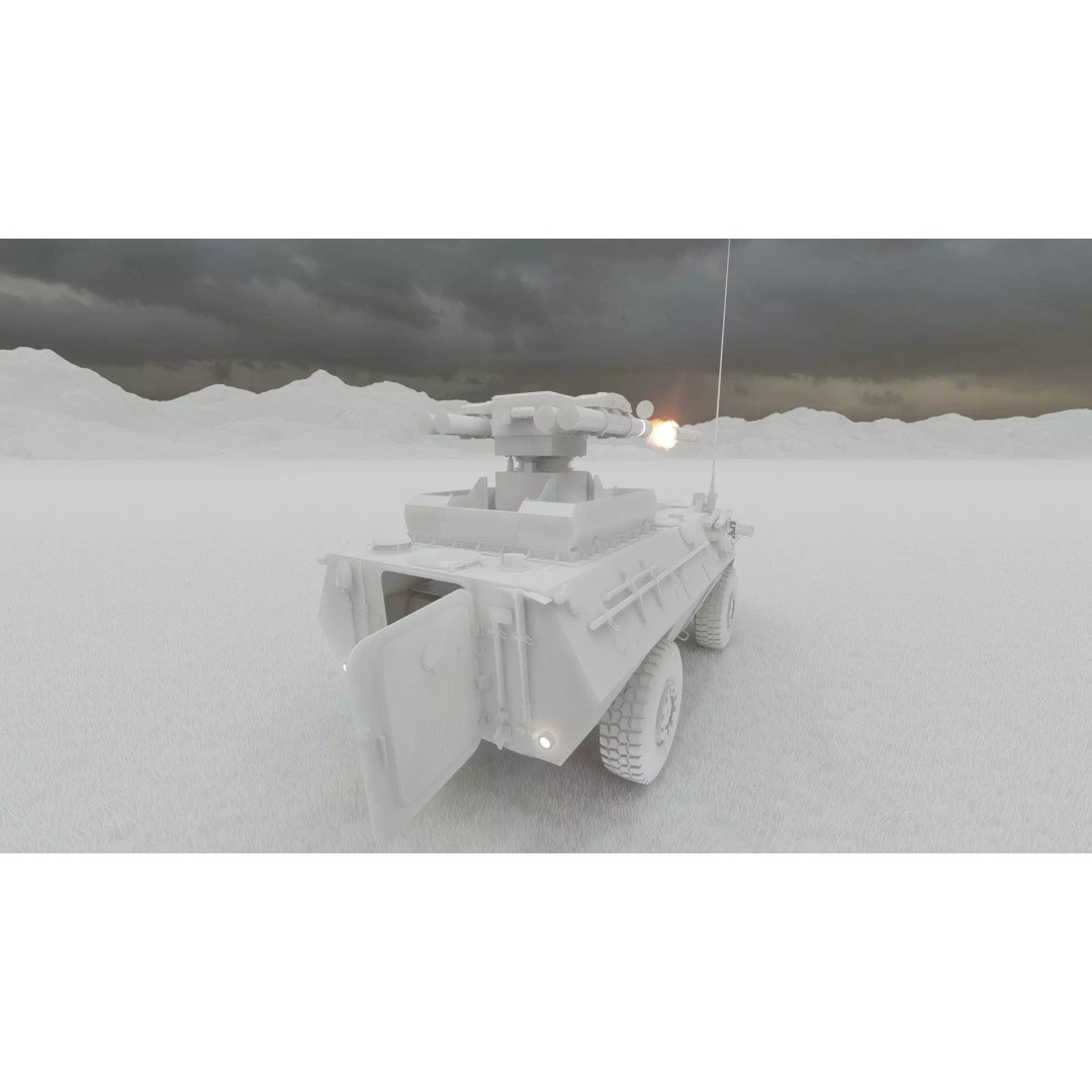 WZ550 4x4 3D Model – Military Vehicle with Textures, FBX, OBJ - View 40