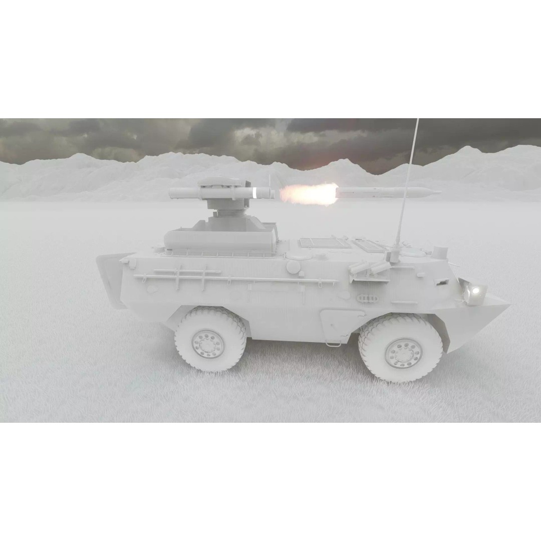 WZ550 4x4 3D Model – Military Vehicle with Textures, FBX, OBJ - View 42