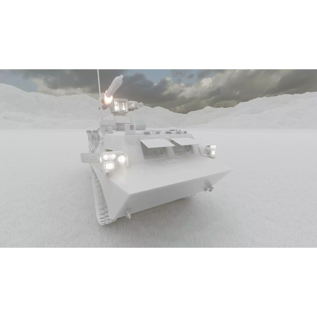 WZ550 4x4 3D Model – Military Vehicle with Textures, FBX, OBJ - View 44