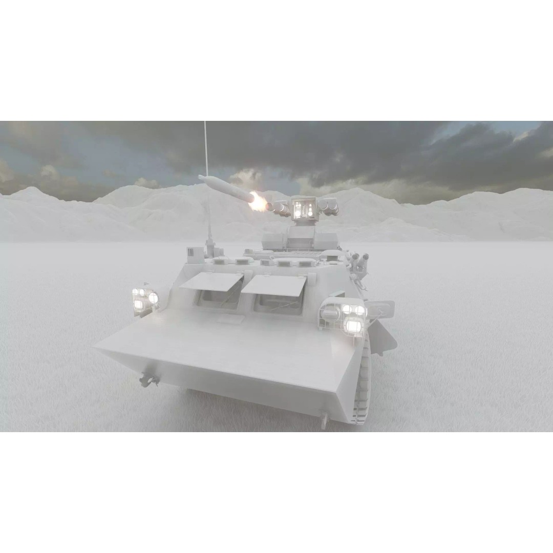 WZ550 4x4 3D Model – Military Vehicle with Textures, FBX, OBJ - View 45