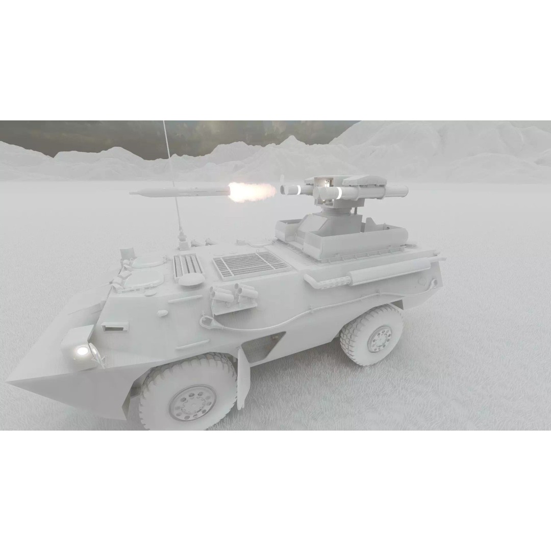 WZ550 4x4 3D Model – Military Vehicle with Textures, FBX, OBJ - View 46