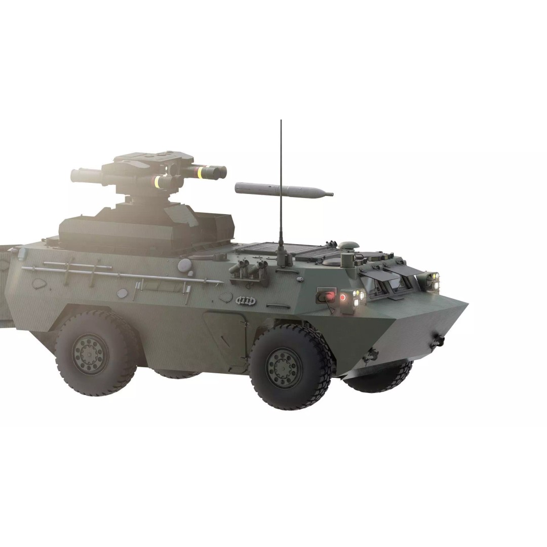 WZ550 4x4 3D Model – Military Vehicle with Textures, FBX, OBJ - View 5
