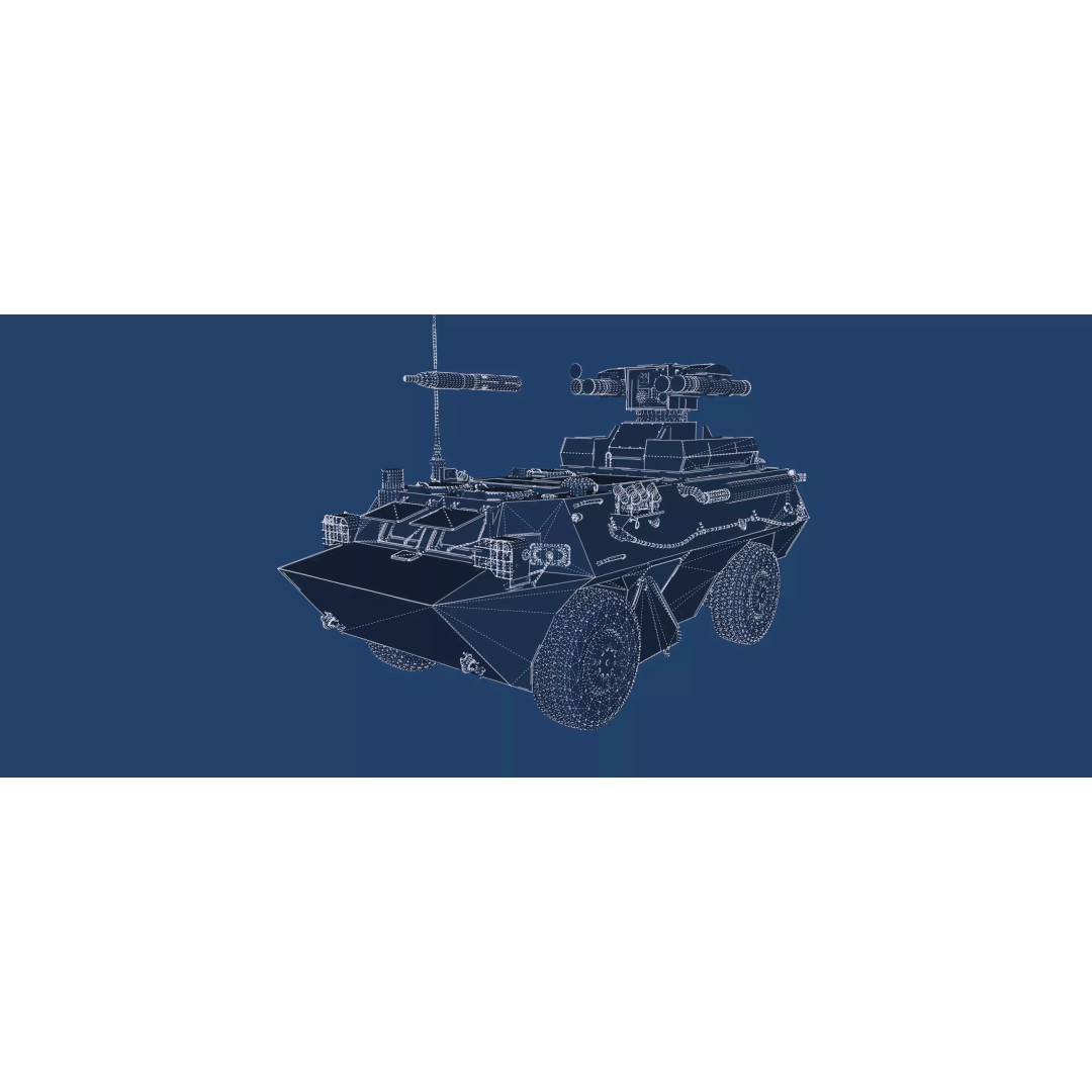 WZ550 4x4 3D Model – Military Vehicle with Textures, FBX, OBJ - View 50