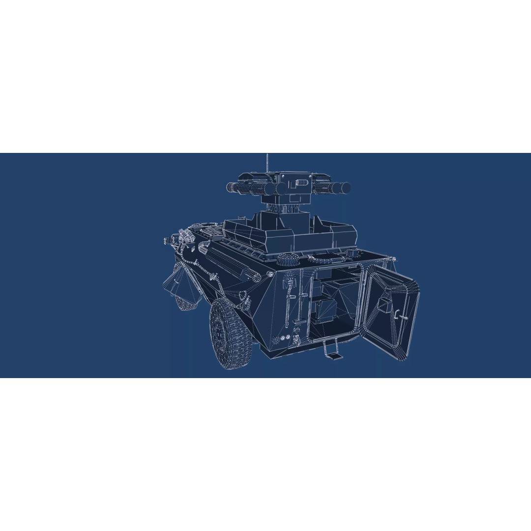 WZ550 4x4 3D Model – Military Vehicle with Textures, FBX, OBJ - View 51