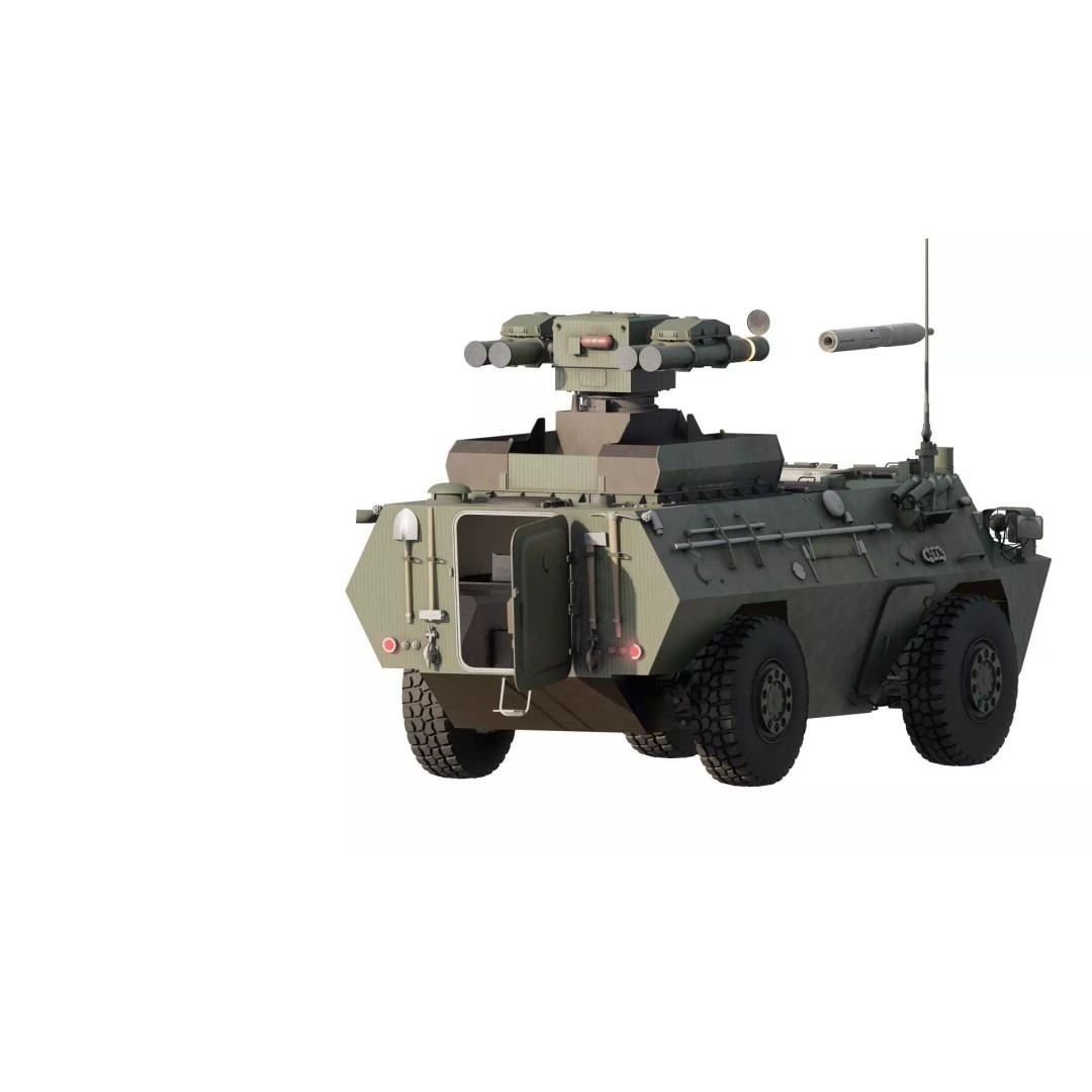WZ550 4x4 3D Model – Military Vehicle with Textures, FBX, OBJ - View 7