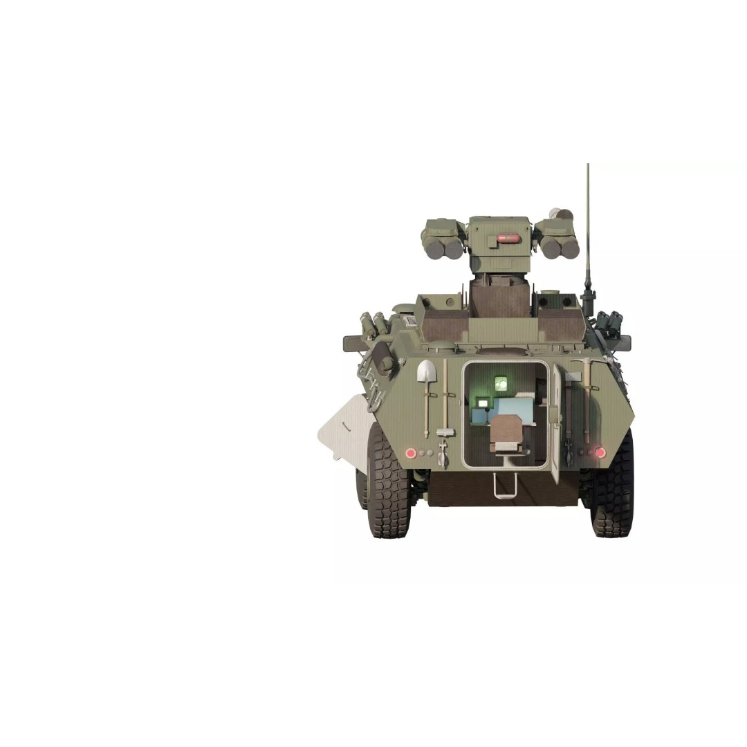 WZ550 4x4 3D Model – Military Vehicle with Textures, FBX, OBJ - View 8