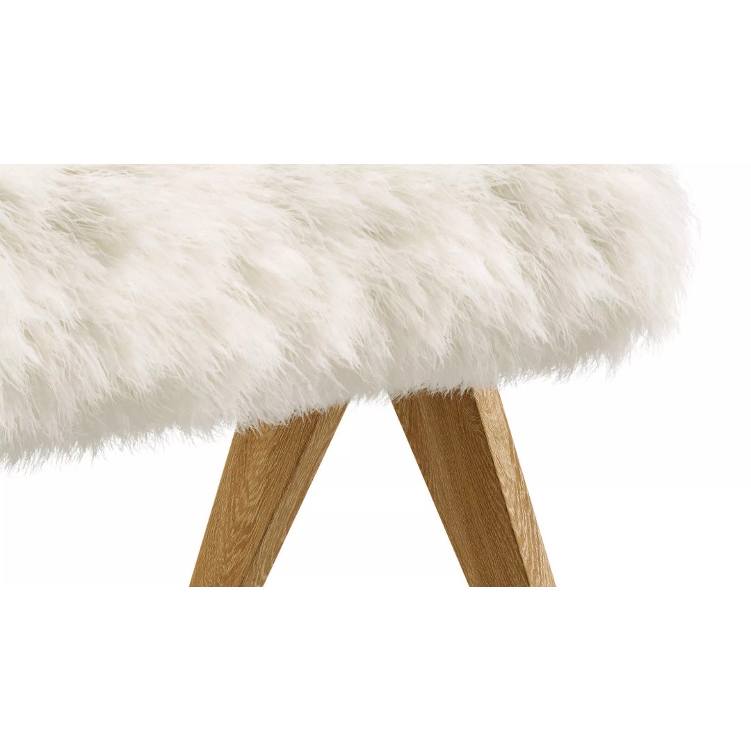 Jakob Sheepskin Bench 3D Model – High Poly Scandinavian Furniture, FBX - View 6