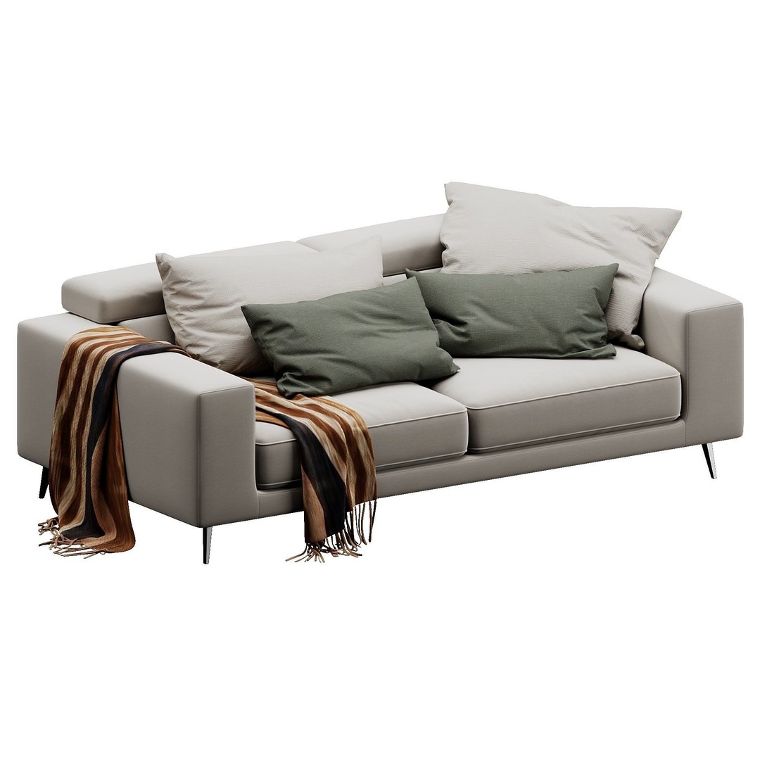 Ditre Italia Anderson 3D Model – Contemporary Sofa, PBR Textures - View 11