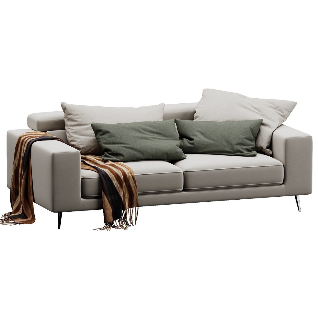 Ditre Italia Anderson 3D Model – Contemporary Sofa, PBR Textures - View 5