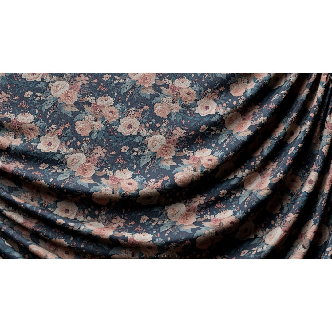 Victorian Fabric 3D Model – Detailed Cloth Textures, PBR, Unreal Engine - View 5