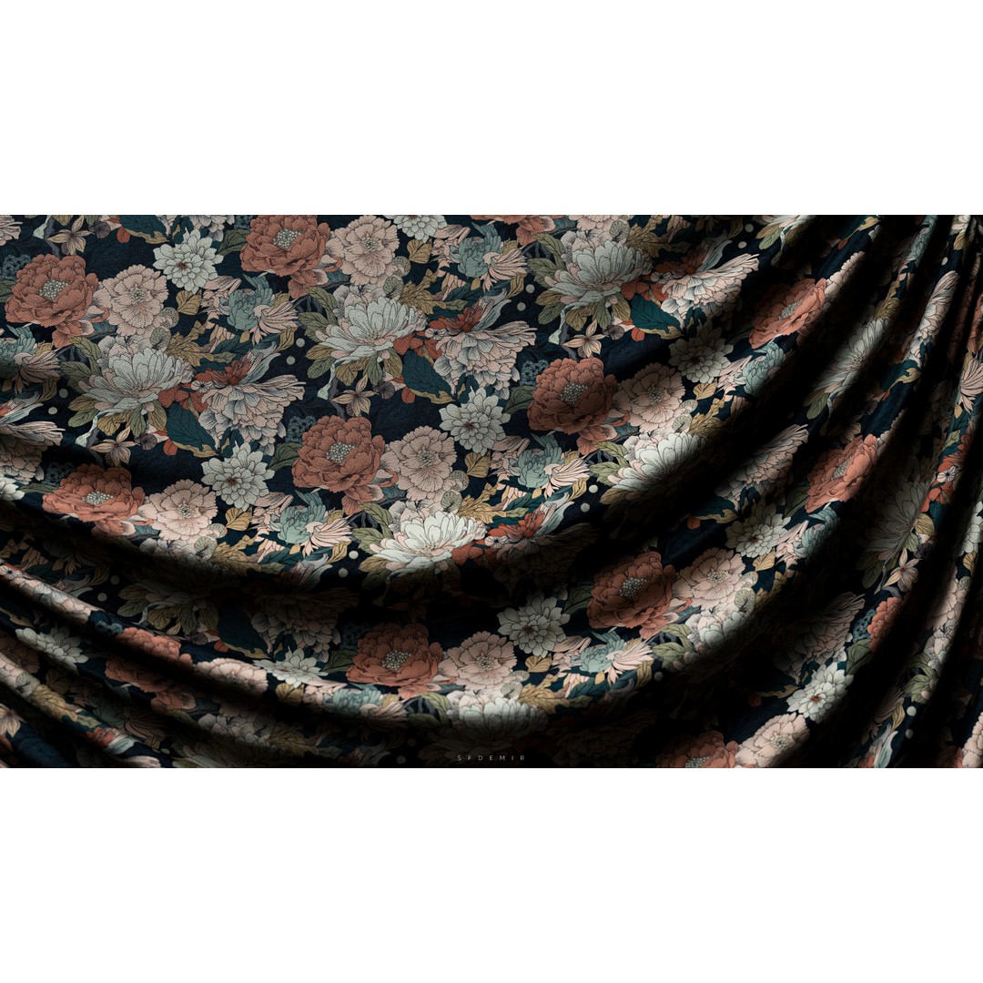 Victorian Fabric 3D Model – Detailed Cloth Textures, PBR, Unreal Engine - View 8