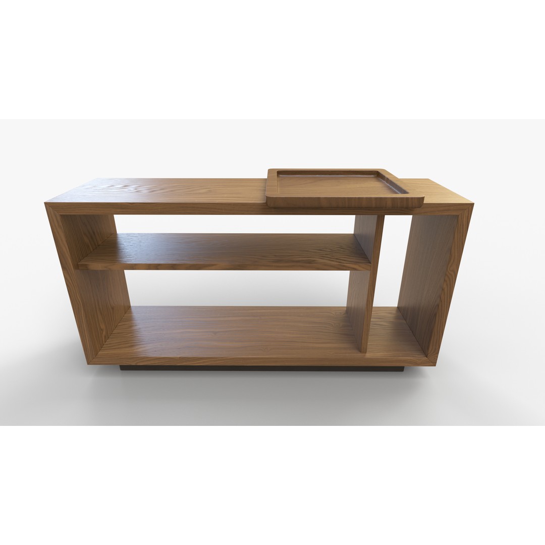 Shelf Constructor Lounge 3D Model – Low Poly Furniture Design, FBX - View 3