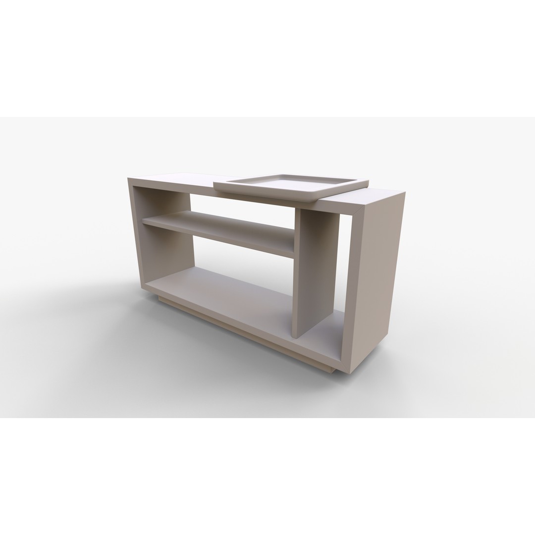 Shelf Constructor Lounge 3D Model – Low Poly Furniture Design, FBX - View 9