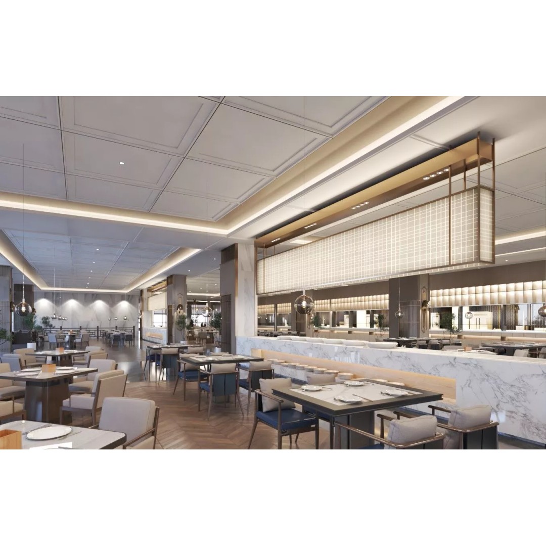 Restaurant Interior Design 3D Model – Modern Cafe Setup, FBX - View 4
