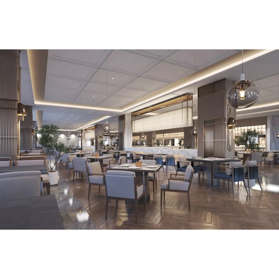 Restaurant Interior Design 3D Model – Modern Cafe Setup, FBX - View 6