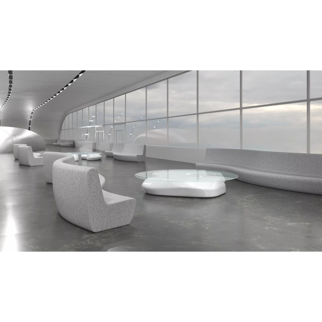 Futuristic Lobby Interior 3D Model – High Quality PBR Asset, FBX - View 11