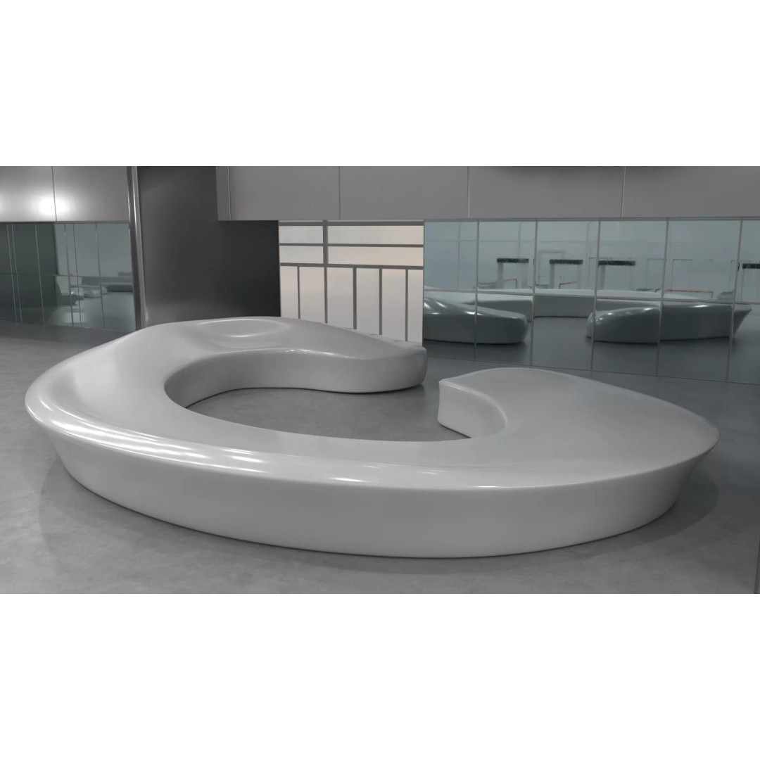 Futuristic Lobby Interior 3D Model – High Quality PBR Asset, FBX - View 26