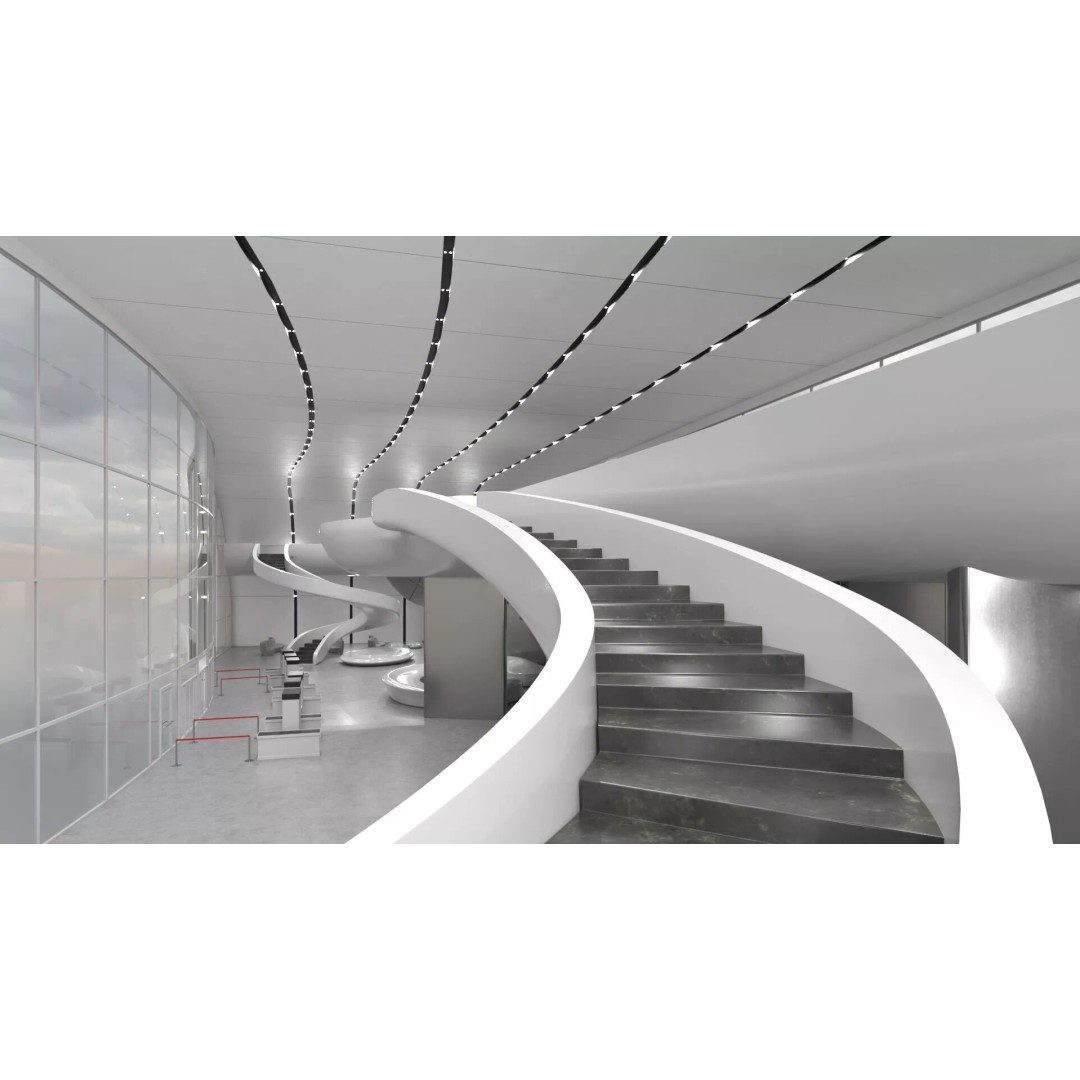 Futuristic Lobby Interior 3D Model – High Quality PBR Asset, FBX - View 8