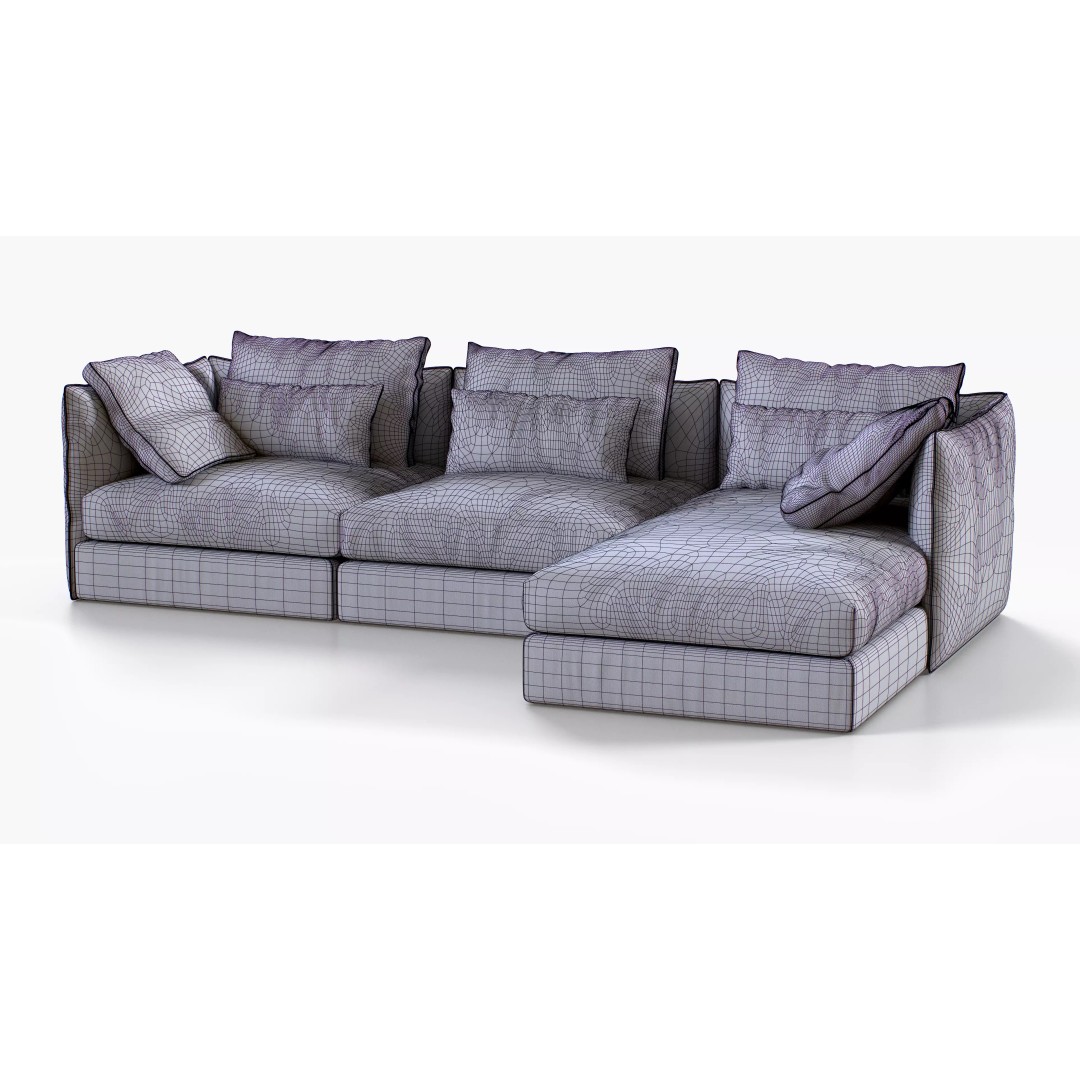 Camerich Era 3D Model – High-Quality Sofa Asset, PBR Textures, FBX - View 10
