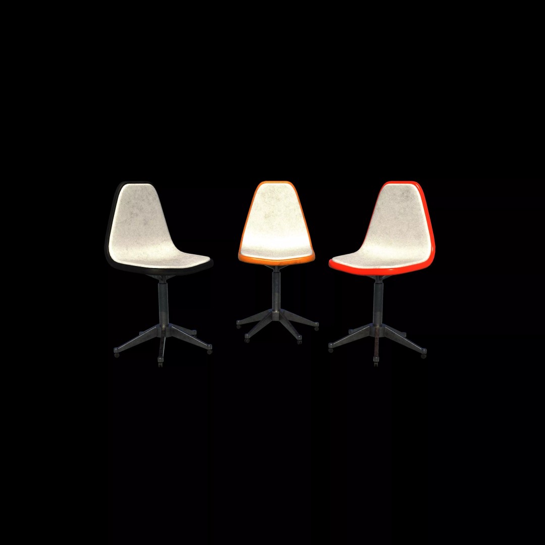 Tulip Chair 3D Model – Stylish Furniture Asset, PBR Textures, FBX, OBJ - View 13