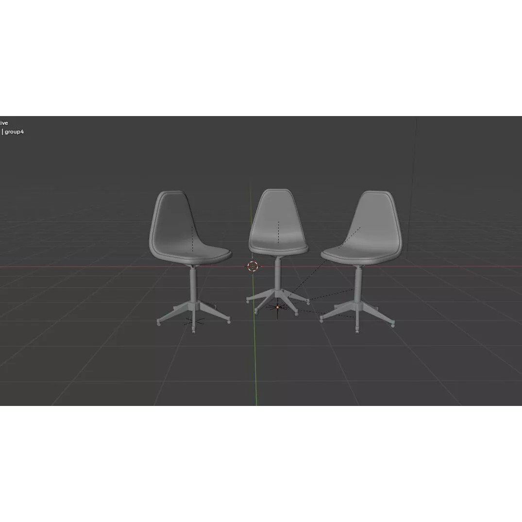 Tulip Chair 3D Model – Stylish Furniture Asset, PBR Textures, FBX, OBJ - View 14