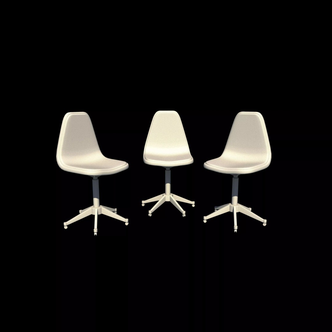 Tulip Chair 3D Model – Stylish Furniture Asset, PBR Textures, FBX, OBJ - View 15