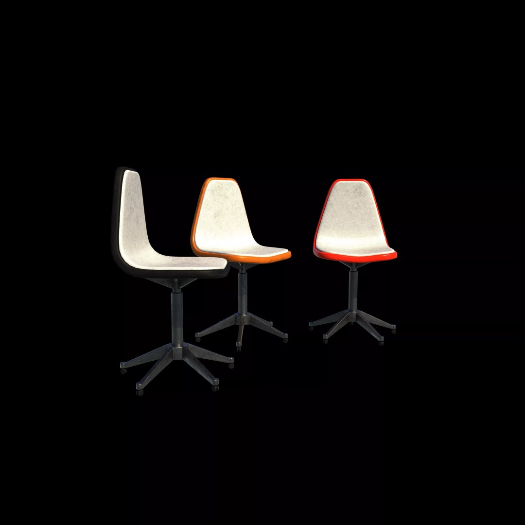 Tulip Chair 3D Model – Stylish Furniture Asset, PBR Textures, FBX, OBJ - View 7