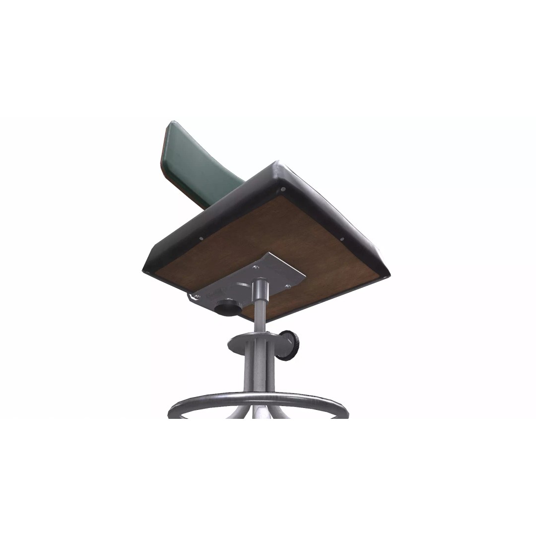 Old Lab Chair 3D Model – Low Poly PBR Game Asset, FBX, OBJ - View 11
