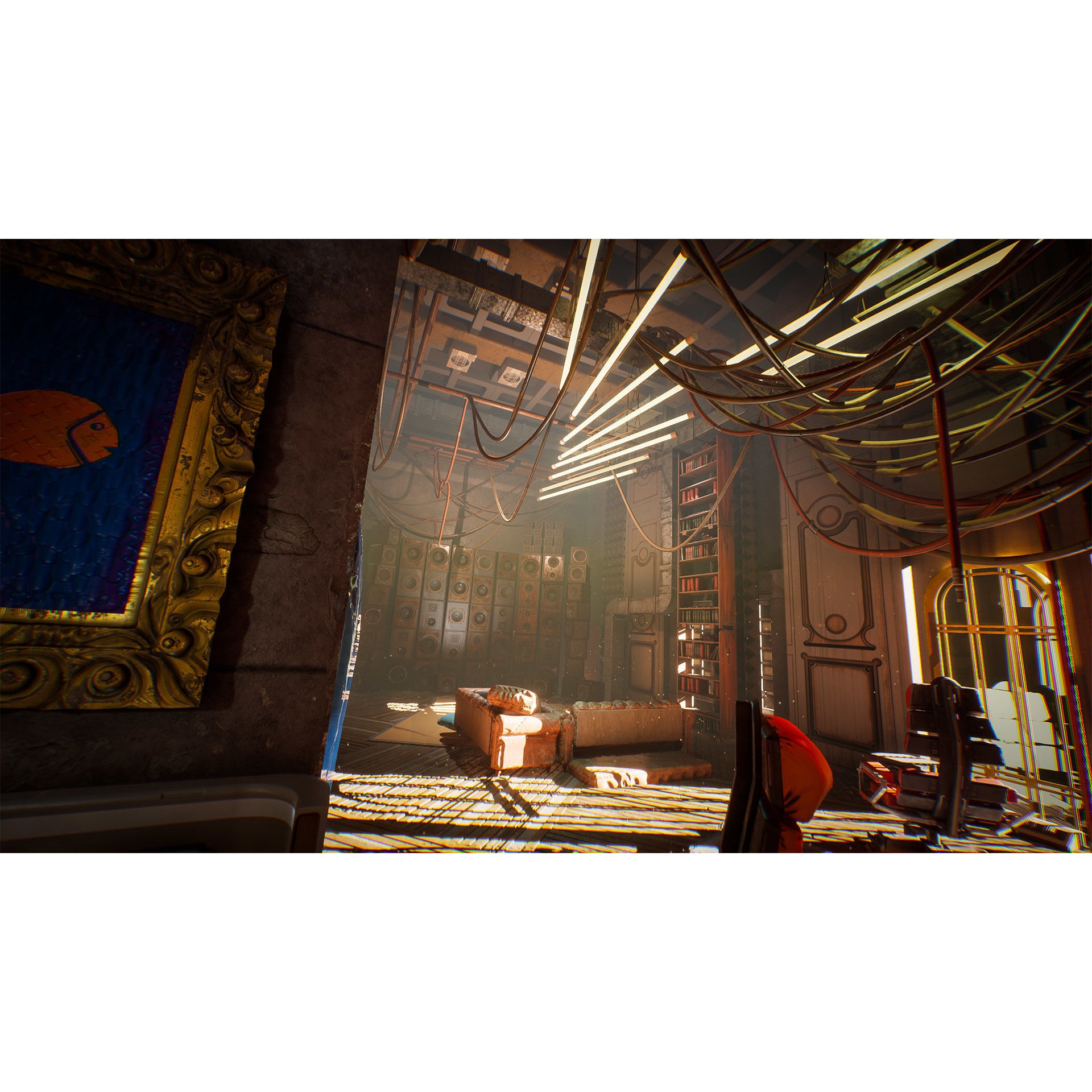 Cyberpunk Interior Environment Kitbash - Low-Poly Game-Ready 3D Model