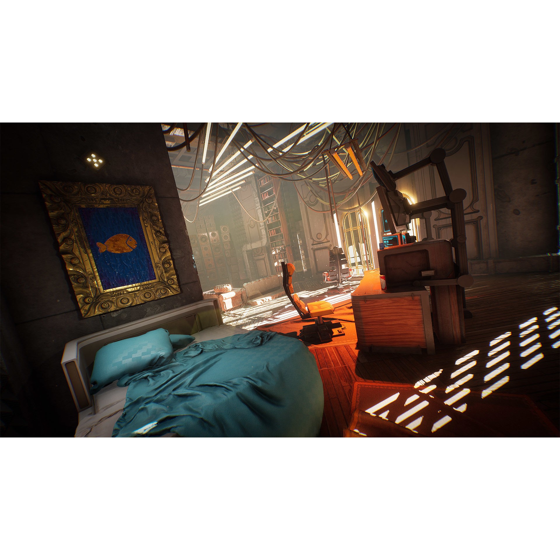 Cyberpunk Interior Environment Kitbash - Low-Poly Game-Ready 3D Model - View 5
