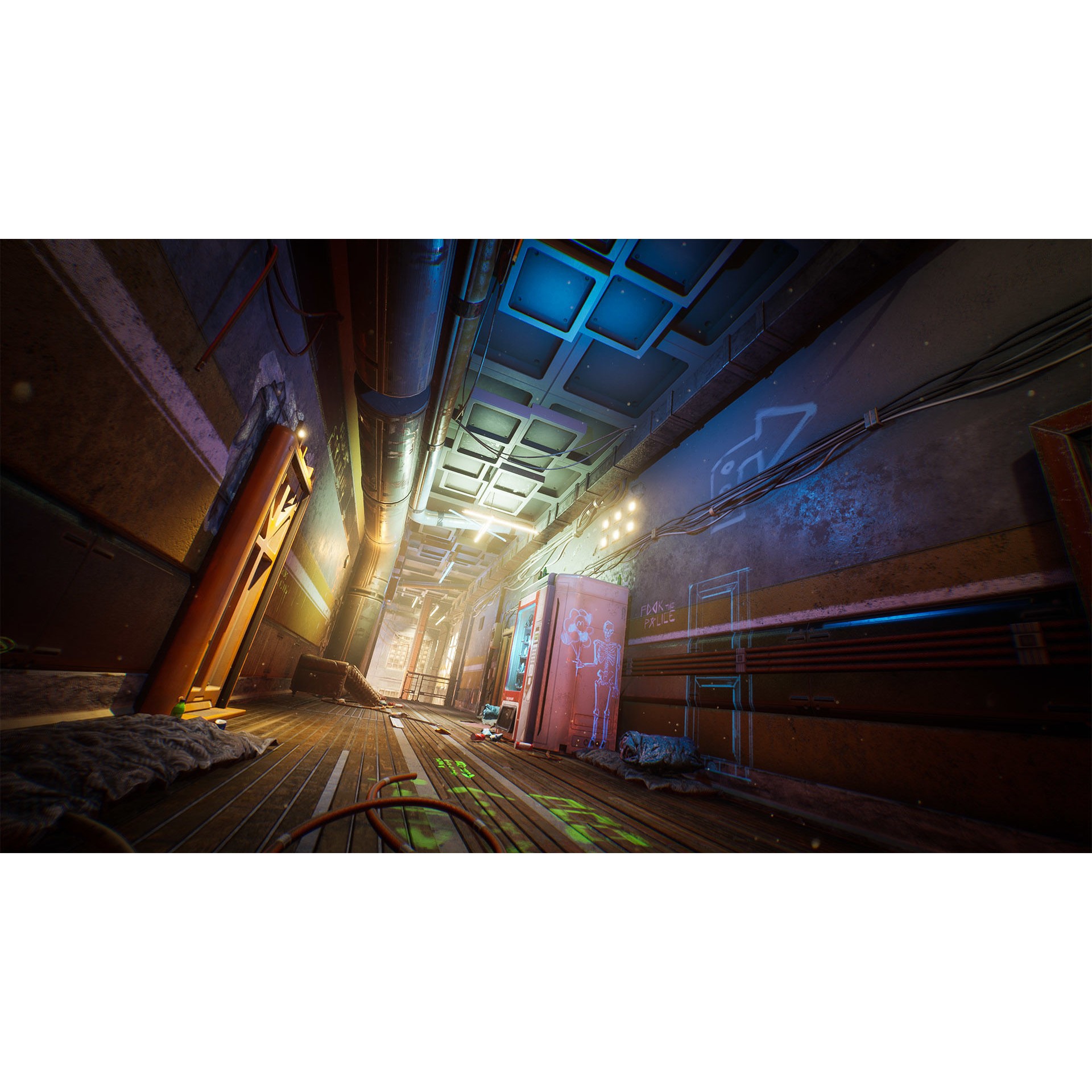 Cyberpunk Interior Environment Kitbash - Low-Poly Game-Ready 3D Model - View 9