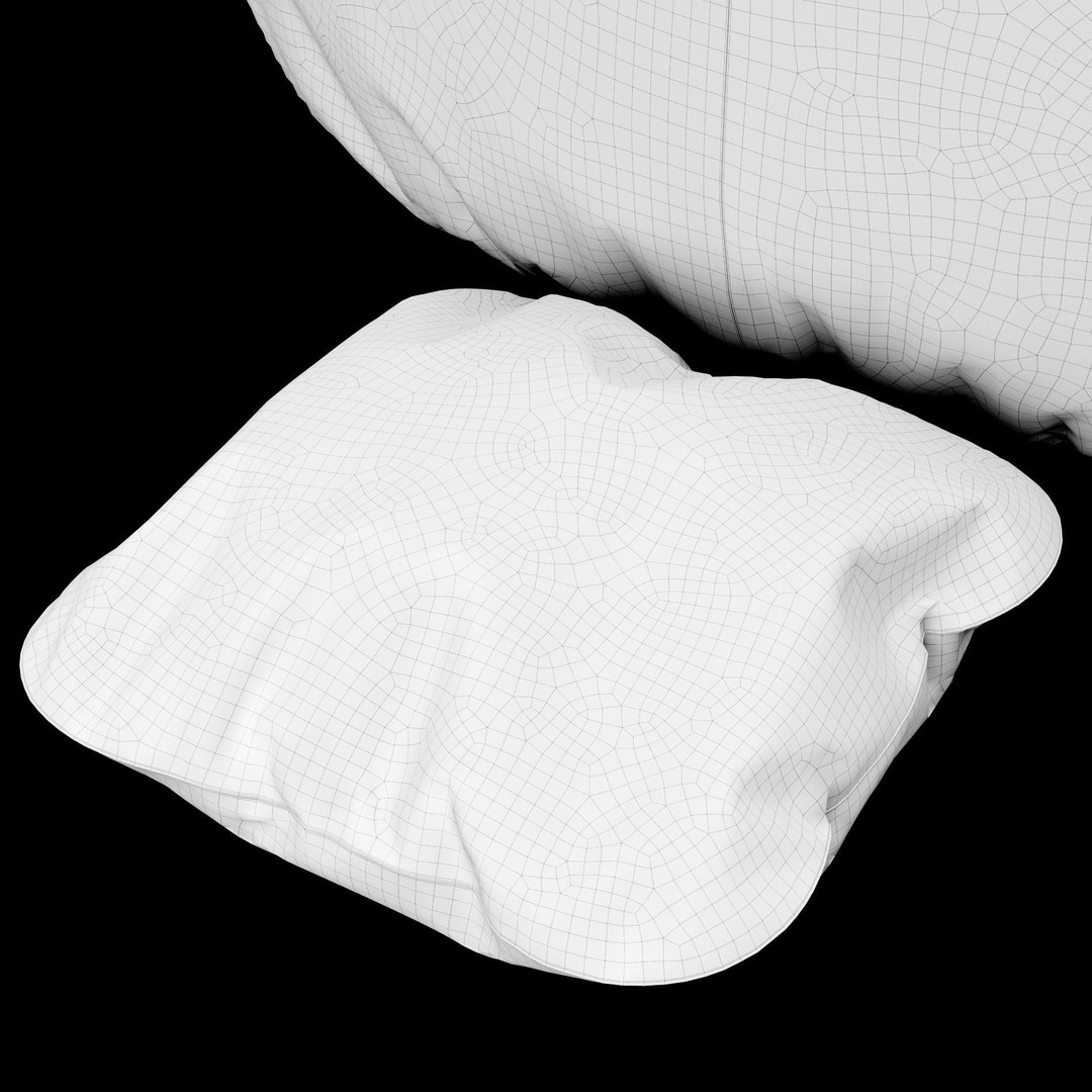 Modern Fabric Beanbag Chair 3D Model – High-Poly PBR Asset for ArchViz - View 15
