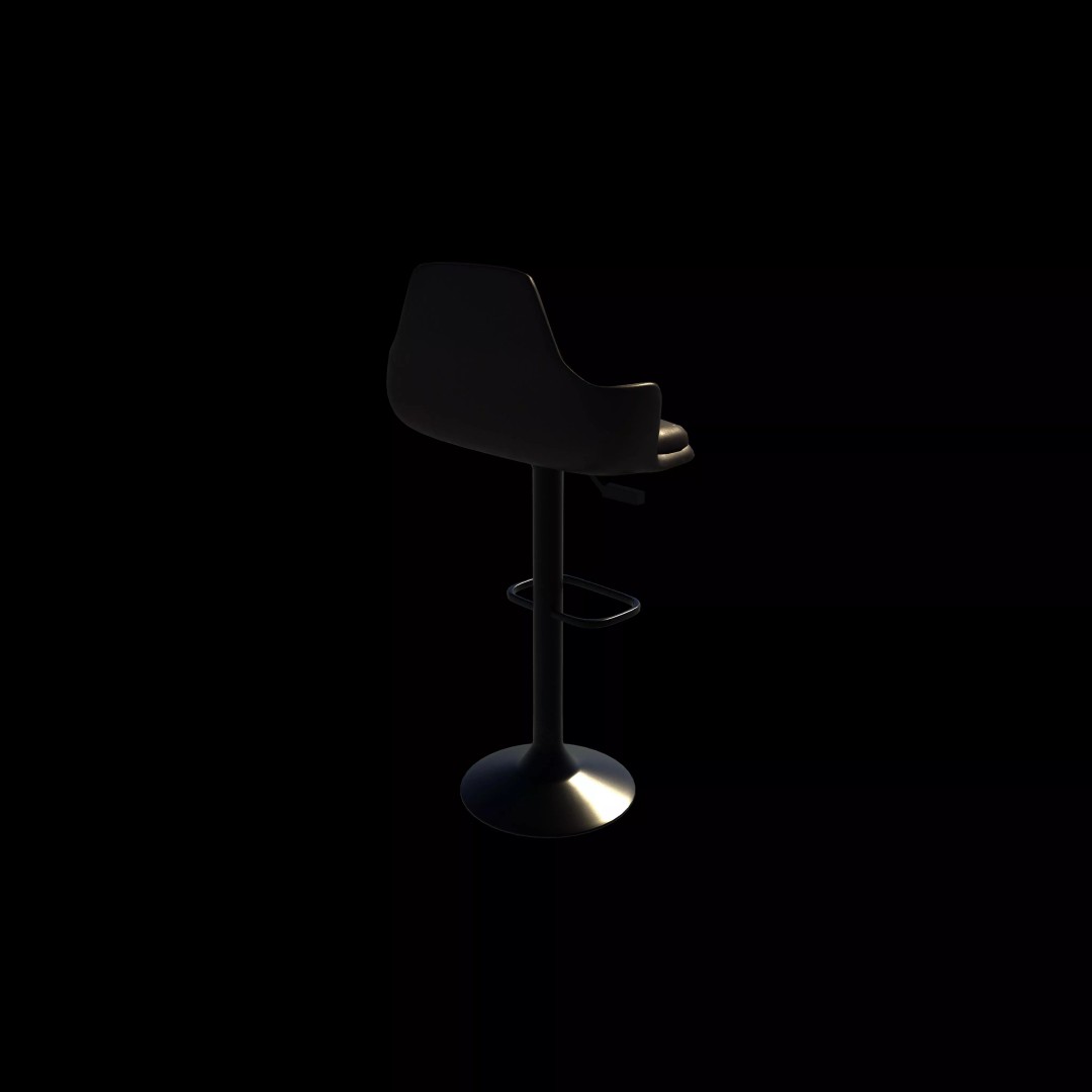 Petra Barstool 02 3D Model – High Poly Game Asset, FBX, OBJ, Blender - View 10