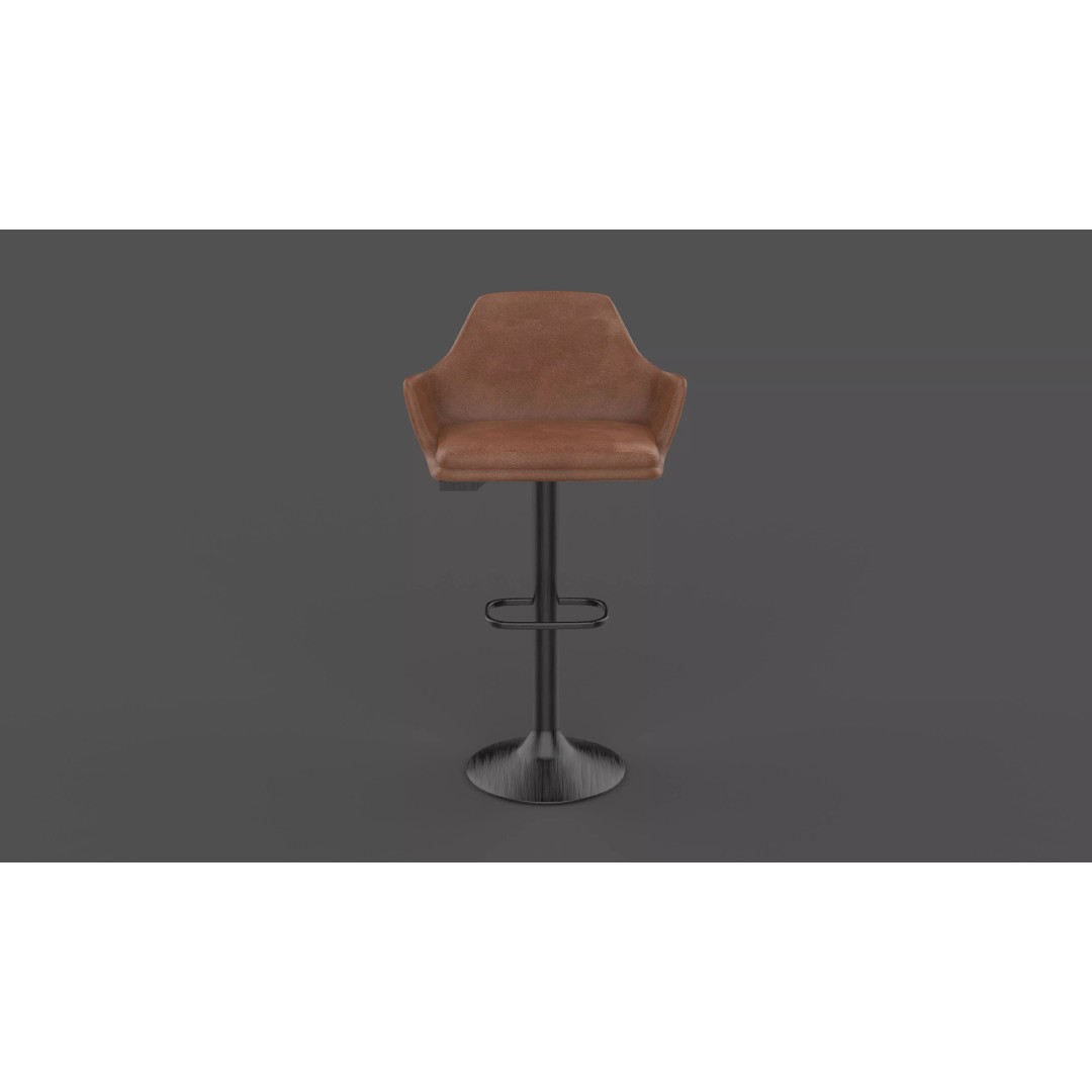 Petra Barstool 02 3D Model – High Poly Game Asset, FBX, OBJ, Blender - View 12