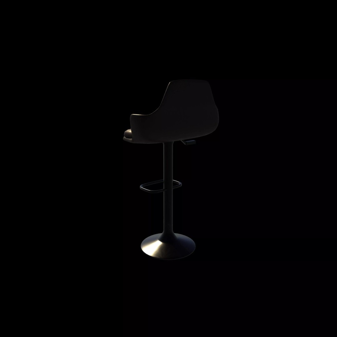 Petra Barstool 02 3D Model – High Poly Game Asset, FBX, OBJ, Blender - View 8