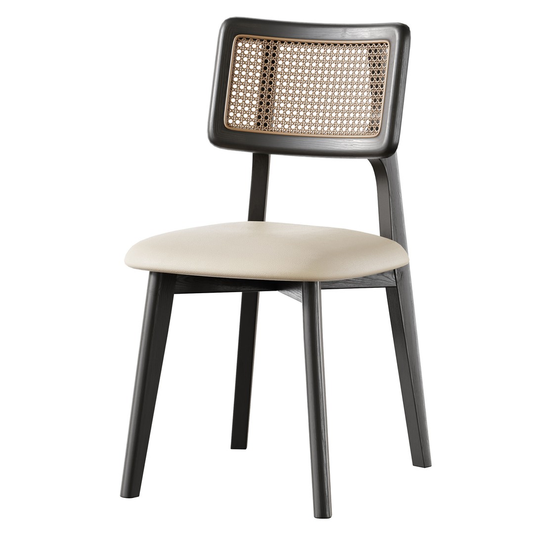 Rattan Dining Chair 3D Model – High Poly Furniture, FBX & OBJ - View 11