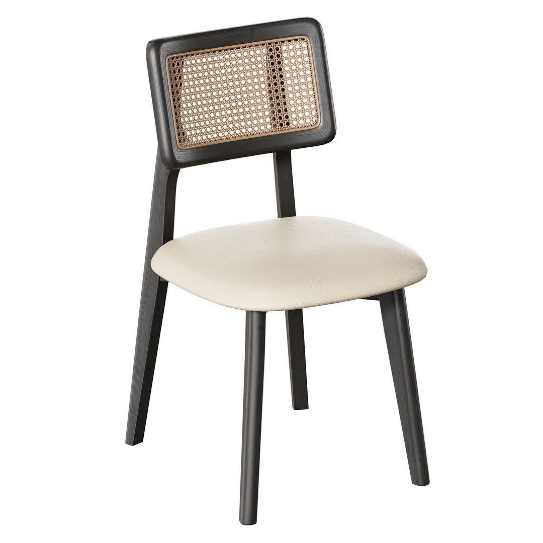 Rattan Dining Chair 3D Model – High Poly Furniture, FBX & OBJ - View 12