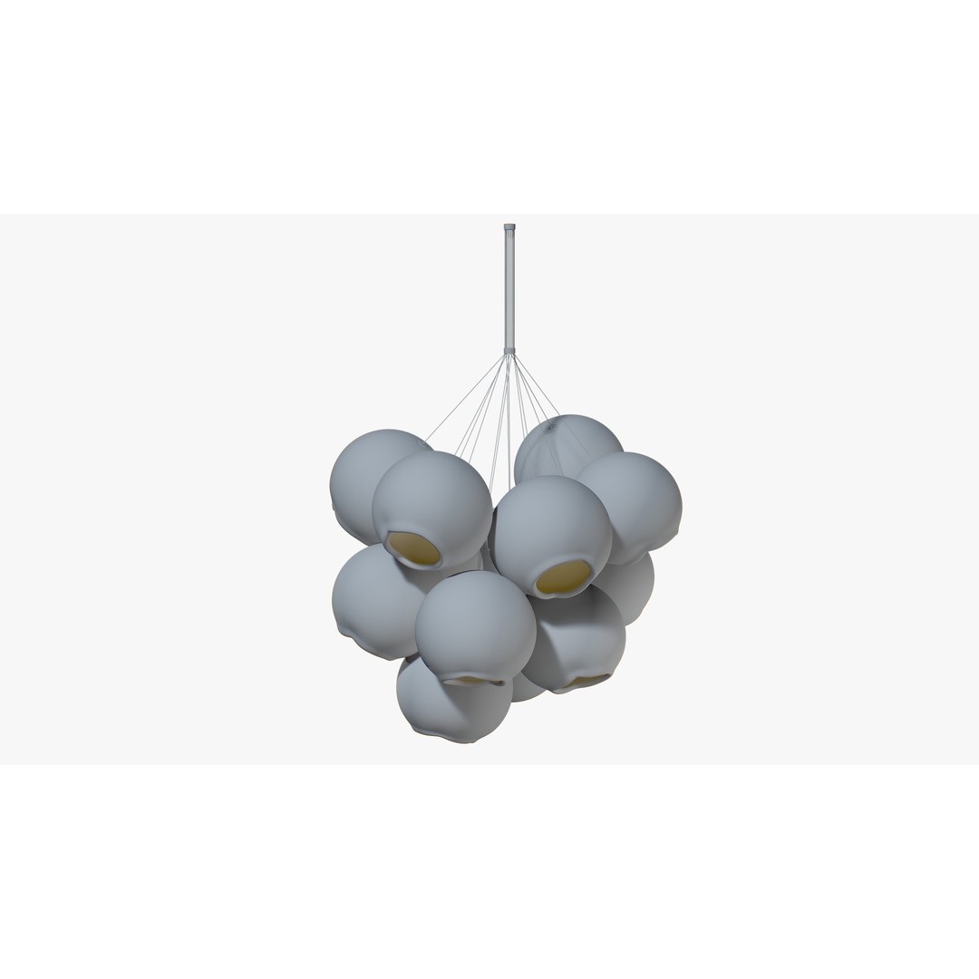 Kalyna Ceiling Light 3D Model – High-Quality PBR Asset, FBX, OBJ - View 9