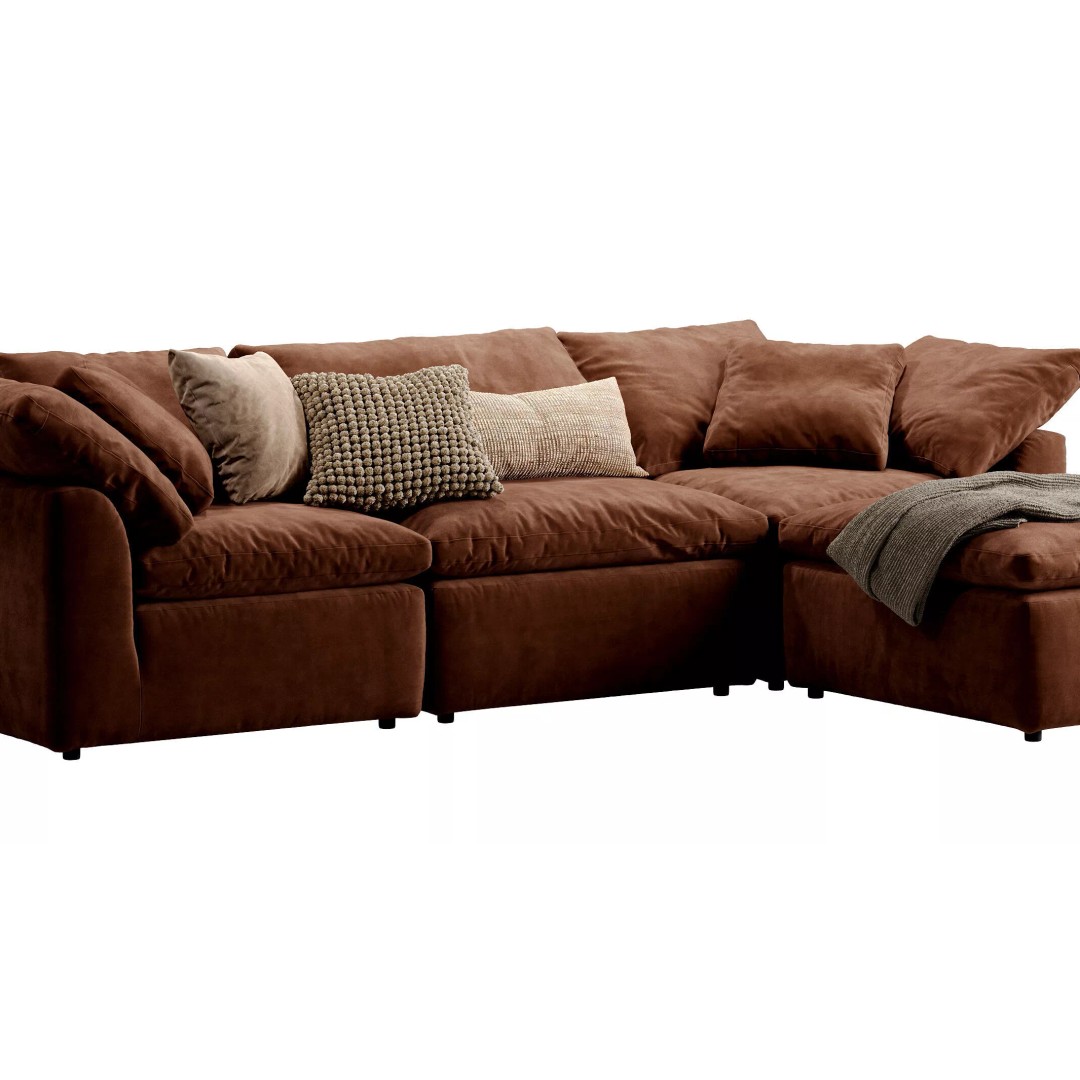 Cloud Modular Sectional 3D Model – Luxury Sofa with Textures & Materials - View 12