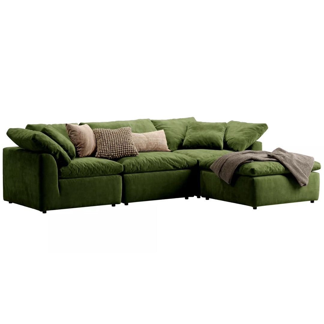 Cloud Modular Sectional 3D Model – Luxury Sofa with Textures & Materials - View 5