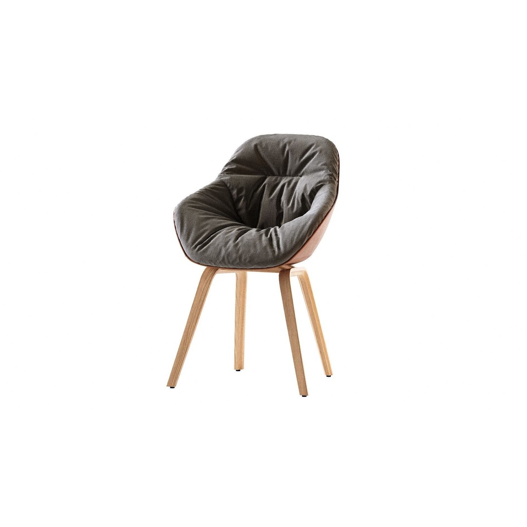 AAC 123 Soft Duo 3D Model – Contemporary Chair, OBJ, Textured