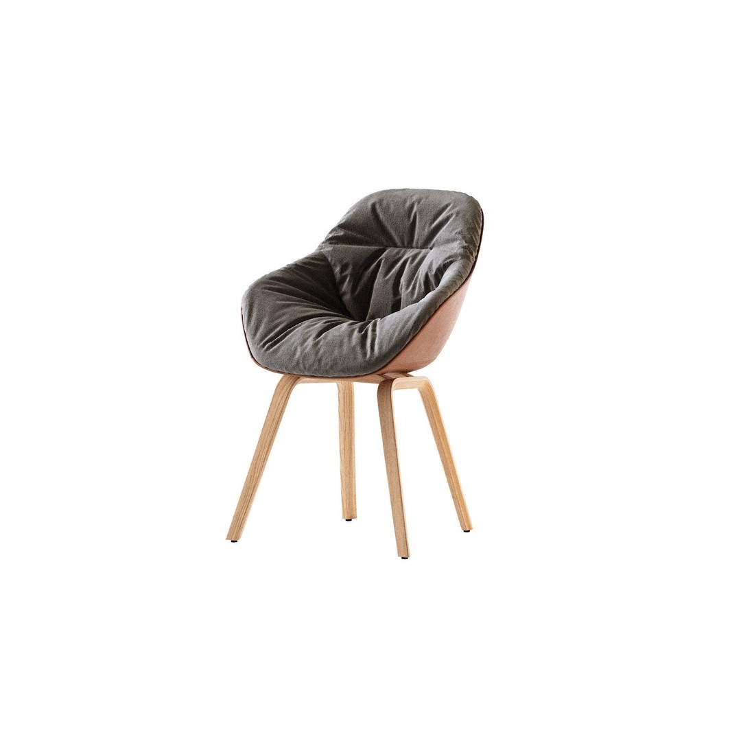 AAC 123 Soft Duo 3D Model – Contemporary Chair, OBJ, Textured - View 6