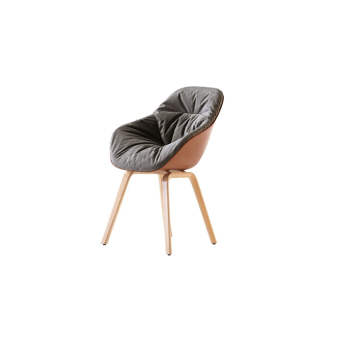 AAC 123 Soft Duo 3D Model – Contemporary Chair, OBJ, Textured - View 7