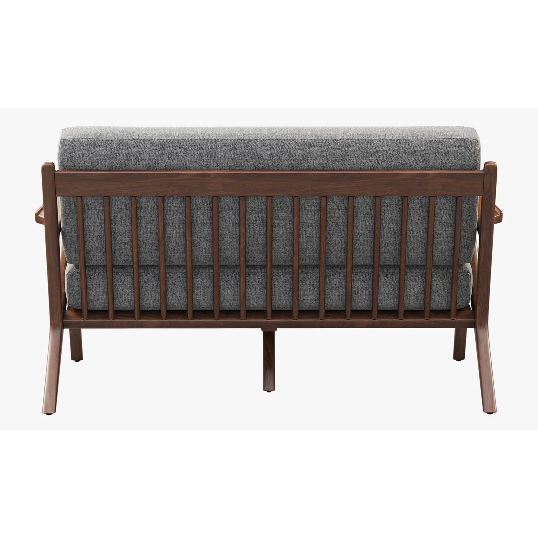 Joybird Soto Concave Loveseat 3D Model – Scandinavian Wooden Sofa, FBX, OBJ - View 16