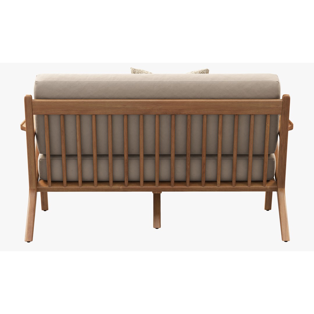 Joybird Soto Concave Loveseat 3D Model – Scandinavian Wooden Sofa, FBX, OBJ - View 9