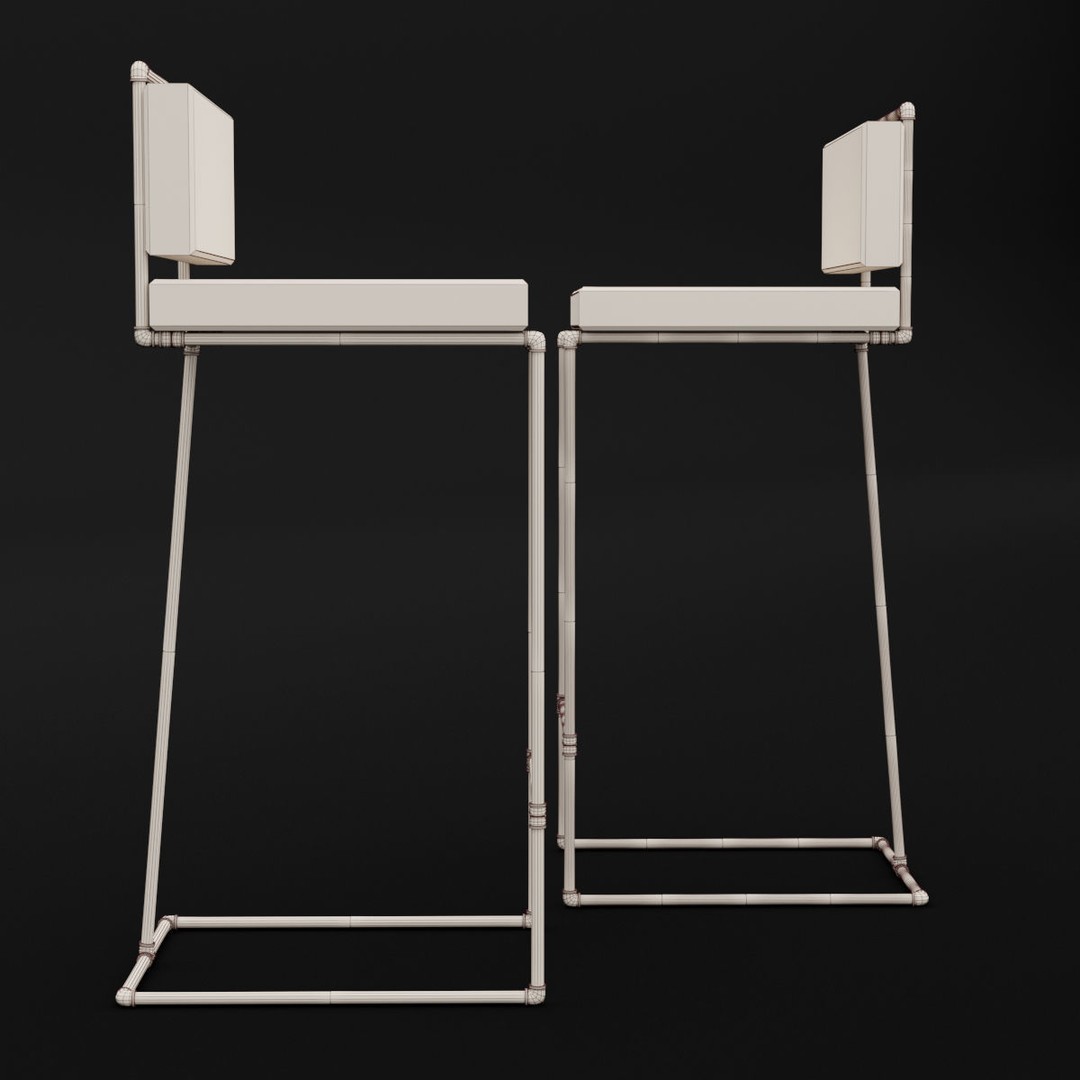 Loft Bar Chair 3D Model – Modern Furniture Asset, FBX & OBJ Formats - View 19