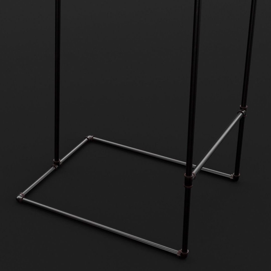 Loft Bar Chair 3D Model – Modern Furniture Asset, FBX & OBJ Formats - View 20