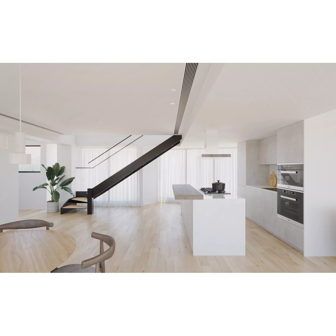 Minimalist Living Room 3D Model – Contemporary Interior, PBR Textures - View 4